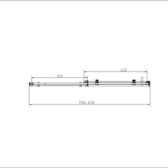 Vincea Душевая дверь Комо-Н (Como-N) VDS-4CN120CLB, 1200, черный, стекло прозрачное
