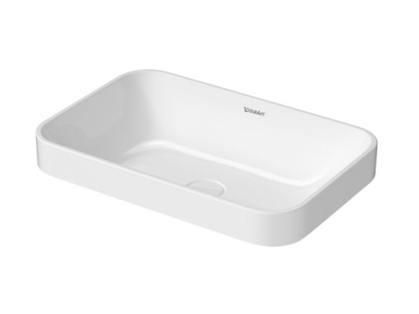 Duravit Раковина, Happy D.2 Plus, шгв 600*400*165, отверстия для смесителя-отсутствуют, цвет белый 2359600000