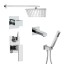 Paini 21CRSET36911SHBATH Комплект для ванны/душа Грация на 3 потребителя, встраиваемый, хром