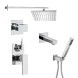 Paini 21CRSET36911SHBATH Комплект для ванны/душа Грация на 3 потребителя, встраиваемый, хром