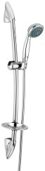 Emmevi, душевой комплект: штанга, лейка, шланг, мыльница. C02579, цвет хром C02579CR