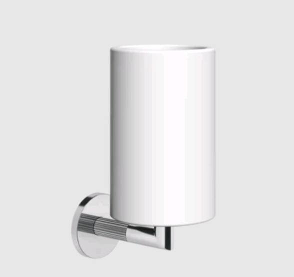Gessi Стакан, Ingranaggio, шгв 75*107*171, цвет белый#черный металл  63807#706