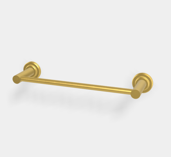 Полотенцедержатель, Fima Carlo Frattini, Park Lane, шгв 350*88*50, цвет-золото брашированное