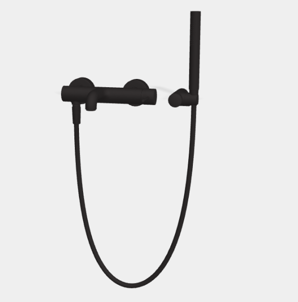 Смеситель для ванны и душа, Fima Carlo Frattini, Spillo Up, цвет-черный матовый F3034NNS