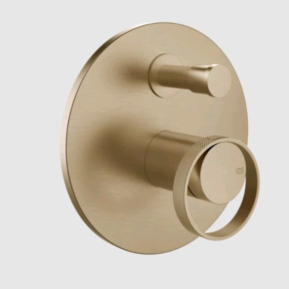 Gessi Смеситель для душа, Anello, на 2 потребителя, цвет брашированная теплая бронза  63377#726