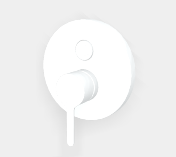 Смеситель для душа, Fima Carlo Frattini, Snap, цвет-белый матовый F3119E2BS