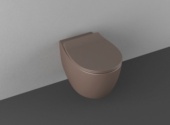 Унитаз ISVEA Sentimenti Neo Vortex (смыв торнадо), подвесной ШГВ 363*510*400 цвет коричневый матовый 10AR02013-2H