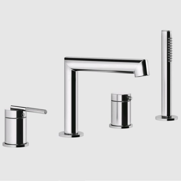Gessi Смеситель для ванны и душа, Ingranaggio, цвет хром 63537#031