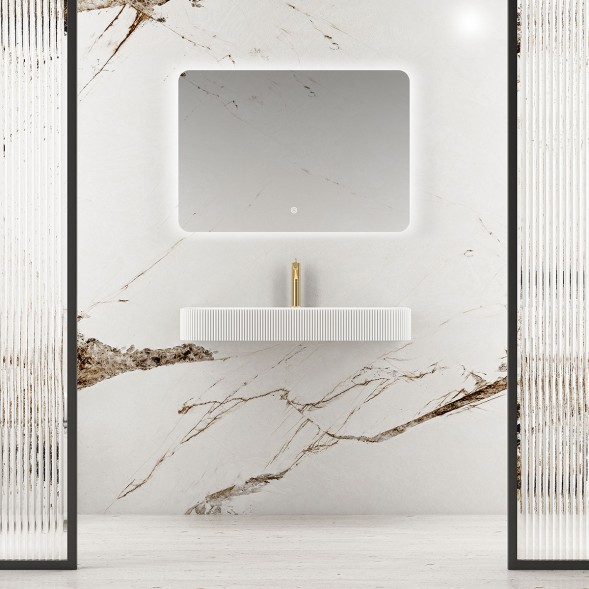Vincea Раковина Солид Серфейс (Solid Surface)  VWB-6SG75MW, 750*460*120, подвесная, цвет белый матовый