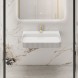 Vincea Раковина Солид Серфейс (Solid Surface)  VWB-6SG75MW, 750*460*120, подвесная, цвет белый матовый