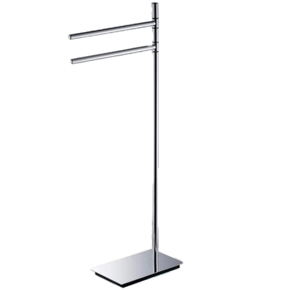 Стойка COLOMBO DESIGN SQUARE B9901.HPS1 напольная с полотенцедержателем цвет нержавеющая сталь