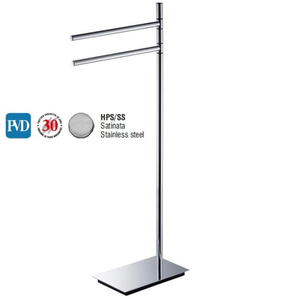 Стойка COLOMBO DESIGN SQUARE B9901.HPS1 напольная с полотенцедержателем цвет нержавеющая сталь