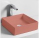 Раковина Artceram Scalino накладная без отверстий цвет rosso corallo SCL001 14 00