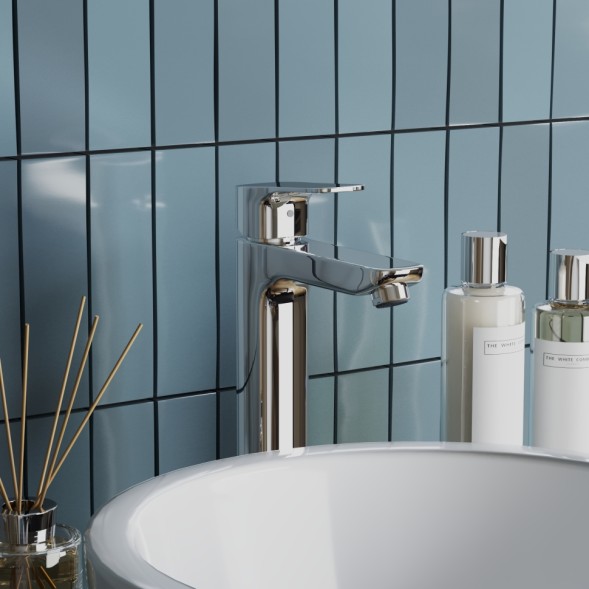 Paini P4CR205LL Смеситель для раковины Вива Стайл высокий, хром