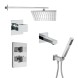Paini 21CRSET36911THSHBATH Комплект ванны/душа Грация на 3 потребителя, с термостатом, встраиваемый, хром