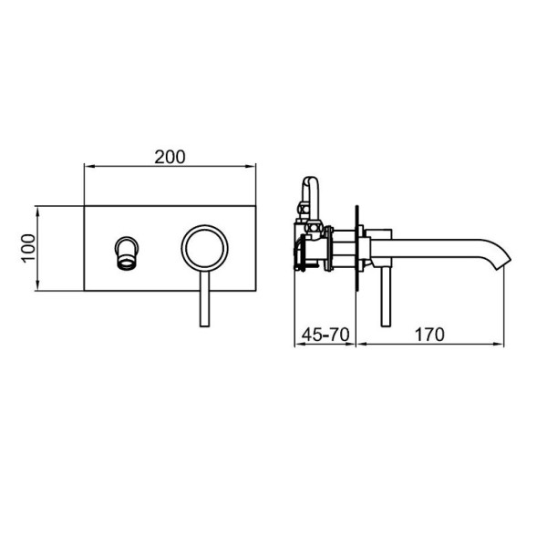 Смеситель для раковины Webert Elio EL830606015. хром