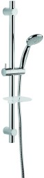 Emmevi, душевой комплект: штанга, лейка, шланг, мыльница. C02670, цвет хром C02670CR