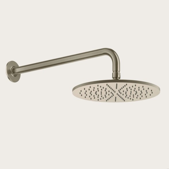 Gessi Верхний душ, Anello, 250*250, цвет  черный брашированный металл  63348#707