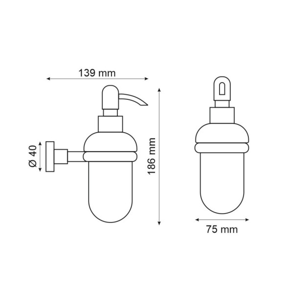 Дозатор жидкого мыла Webert Rimini RI500201010, золото