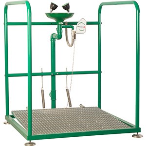 NOFER Аварийная платформа с фонтаном нерж. сталь BOCCHISF SCP380SS зеленый