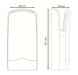 NOFER Сушилка погружная 1760 W ABS V-JET  TRIBLADE 01305.AS серебристый серый