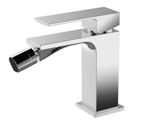 AQG Bold, однорычажный смеситель для биде, без донного клапана, цвет белый матовый