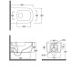 Унитаз KLUDI RESA S 27WCW0139 подвесной безободковый