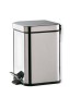 Stil Haus, квадратный контейнер для мусора - 3 литра, цвет полирированная сталь