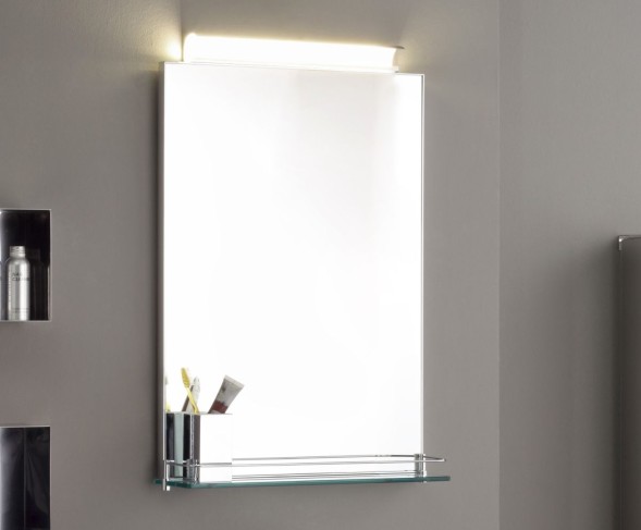 Stil Haus INOX, декоративное зеркало с полкой