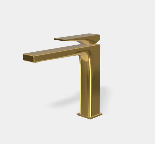Смеситель для раковины, Fima Carlo Frattini, Zeta, цвет-золото F3961LNOR