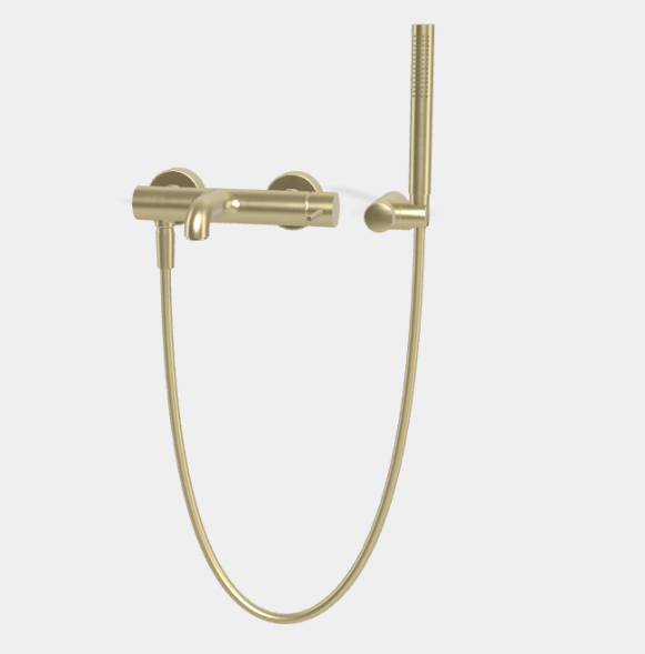 Смеситель для ванны и душа, Fima Carlo Frattini, Spillo Up, цвет-шампань брашированная F3034NHS