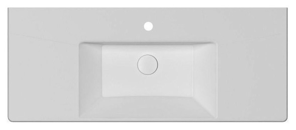 Раковина ISVEA SistemaV накладная ШГВ 1210*455*145 отверстия для смесителя 1 цвет белый 1050120