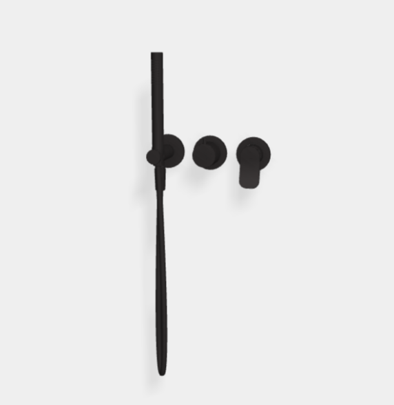 Смеситель для душа, Fima Carlo Frattini, Flo', цвет-черный матовый F3819WX8NS