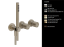 Gessi Смеситель для душа, Habito Bath Shower, цвет Латунь матовая  70038#727