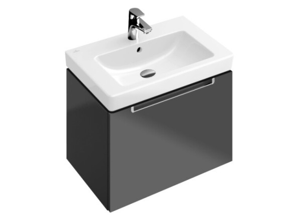 Villeroy&amp;Boch Раковина, Subway 2.0, шг 550*440, отверстия для смесителя-1 сквозное, 2 промаркированных, CeramicPlus, цвет-альпийский белый 711355R1