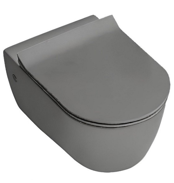 Унитаз HATRIA Fusion A0Y1CC08 подвесной безободковый цвет антрацит