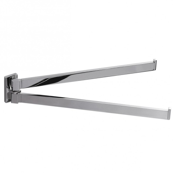 Полотенцедержатель COLOMBO DESIGN LOOK B1612 двойной цвет хром