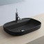 Раковина Scarabeo GLAM полувстраиваемая без перелива с одним отверстием цвет черный матовый 1810 49