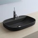 Раковина Scarabeo GLAM полувстраиваемая без перелива с одним отверстием цвет черный матовый 1810 49