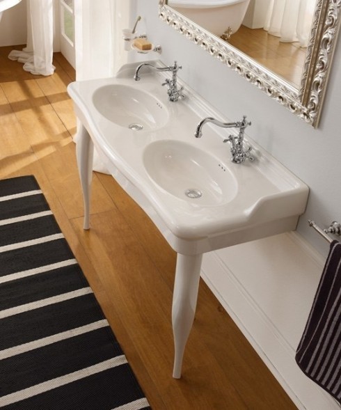 Ножки Scarabeo Castellana керамические 2 шт цвет белый 5304