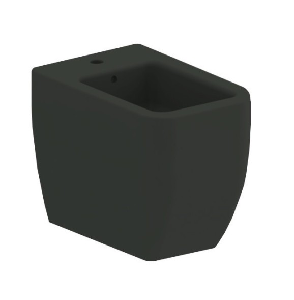 Биде Scarabeo TEOREMA 2.0 напольное с одним отверстием цвет черный матовый 5139 49