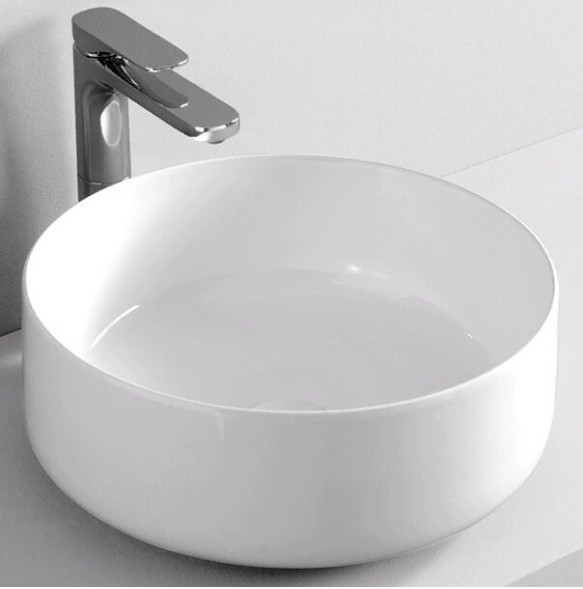 Раковина Artceram Cognac Quadro накладная без отверстий  цвет белый матовый COL001 05 00