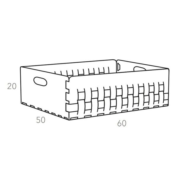 Корзинка COLOMBO DESIGN ADJ 1049.09/30 настольная напольная цвет коньяк/бордо