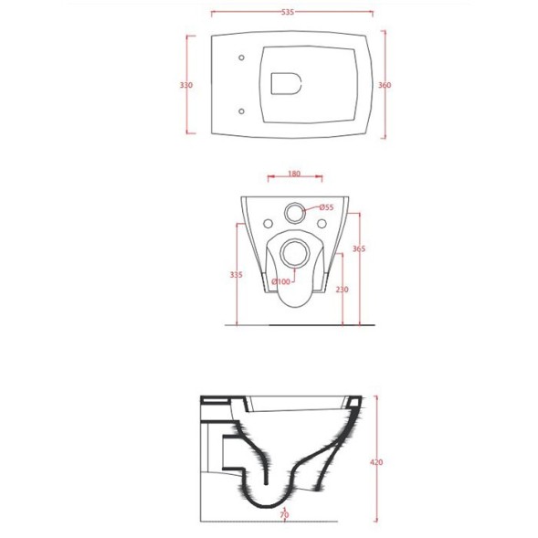 Унитаз Artceram Jazz подвесной цвет белый матовый JZV001 05 00
