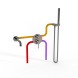 Paini 78CRSET26911BATH Комплект для ванны Кокс на 2 потребителя, с лейкой для душа, встраиваемый, хром