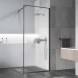 Vincea Душевая перегородка Волк-Ин (Walk-In) VSW-1HP800FLGM, 800*2000, вороненая сталь, стекло рифленое