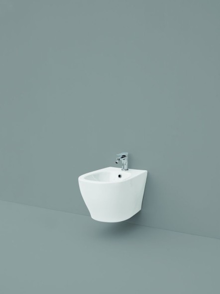 Hidra My, подвесное биде c крепежом, 52x36x31h см, цвет белый глянцевый