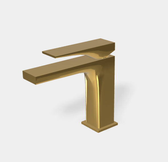 Смеситель для раковины, Fima Carlo Frattini, Zeta, цвет-золото F3961NOR