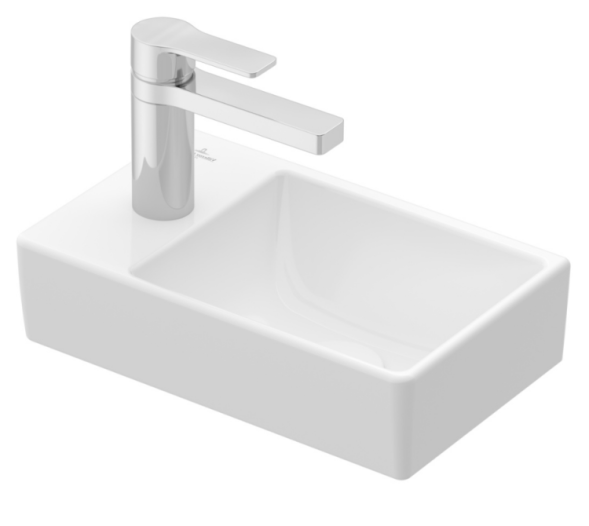 Villeroy&amp;Boch Раковина, Avento, шгв 360*220*90, справа, отверстия для смесителя-1, CeramicPlus, цвет-Almond 43003RAM