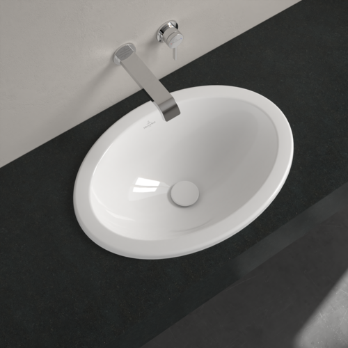 Villeroy&amp;Boch Раковина, Loop&amp;Friends, шгв 570*410*205, отверстия для смесителя-отсутствуют, CeramicPlus, цвет-альпийский белый 4A6201R1